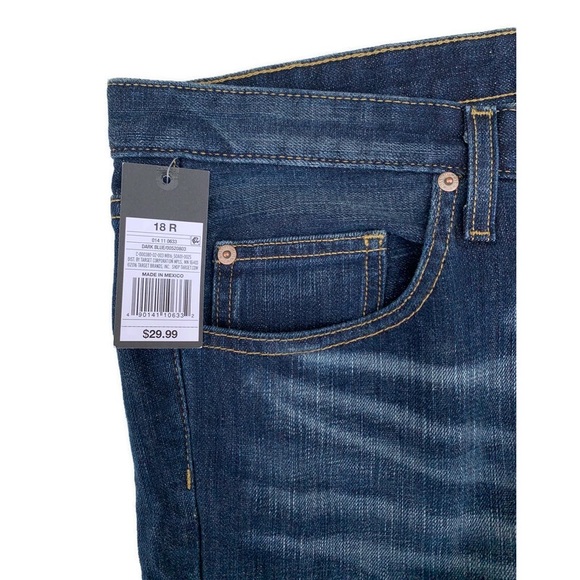 Mossimo Supply Co. Target Low Rise Boyfriend Whiskered Rolled Hem Jeans NWT 18R - Picture 5 of 8